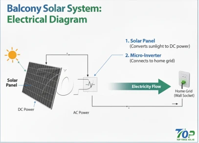 Comment fonctionne le système solaire pour balcon ?