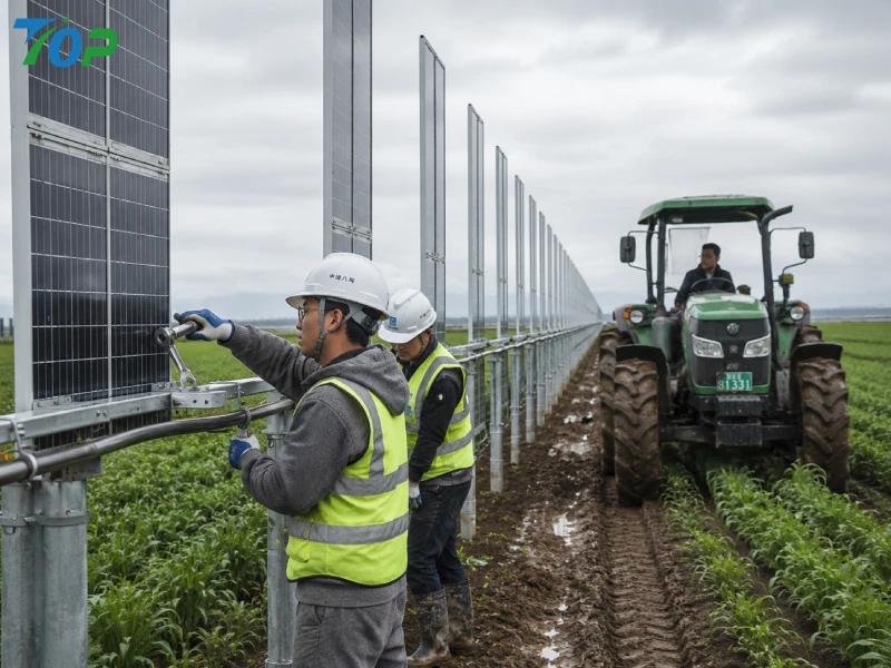 Comment les systèmes solaires verticaux réduisent l’empreinte carbone des exploitations agricoles