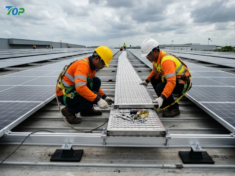 Passerelles de maintenance industrielle pour les toits d'usines : normes de conformité, sécurité structurelle et guide de conception EPC compatible avec l'énergie solaire