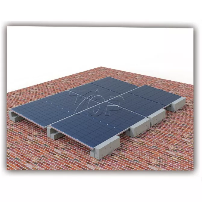 Système de montage solaire à ballast pour toit plat