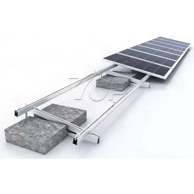 Support de montage de ballast solaire en béton pour toit plat