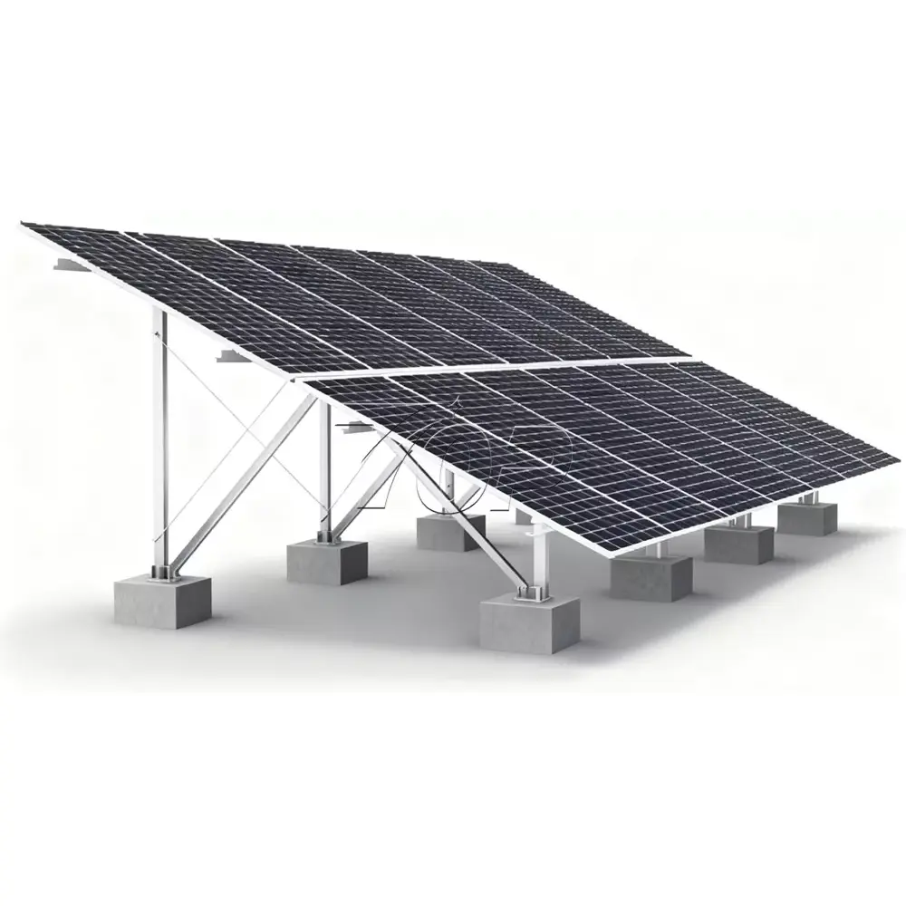 Système de rayonnage à montage solaire au sol