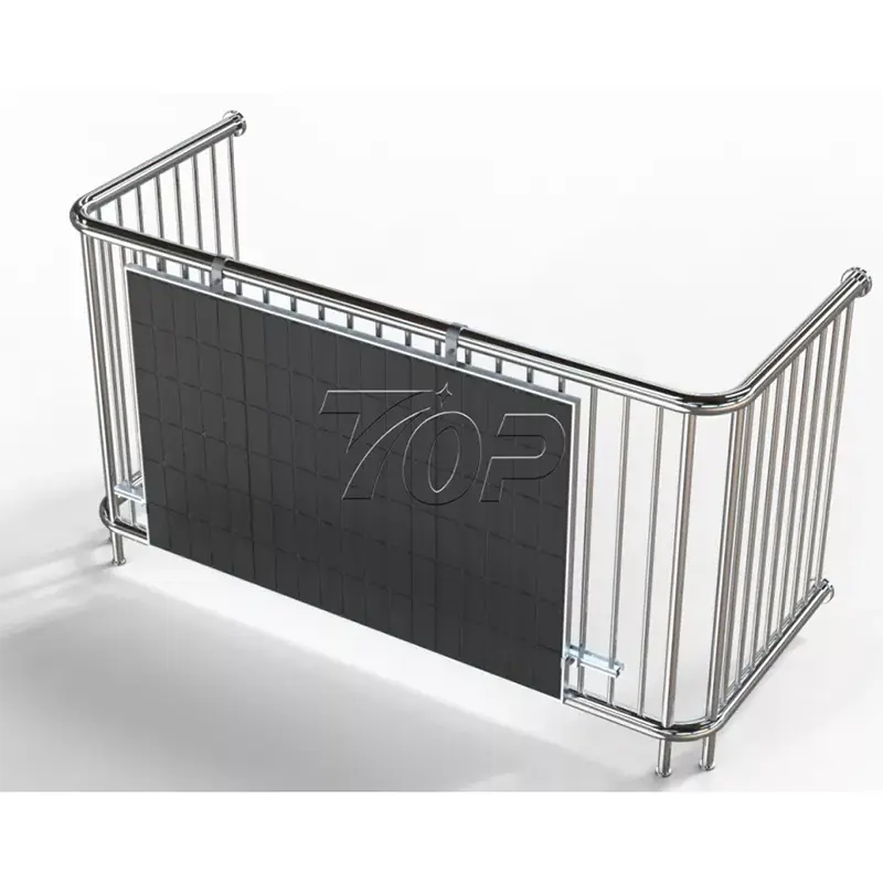 Balustrade de balcon à panneaux solaires