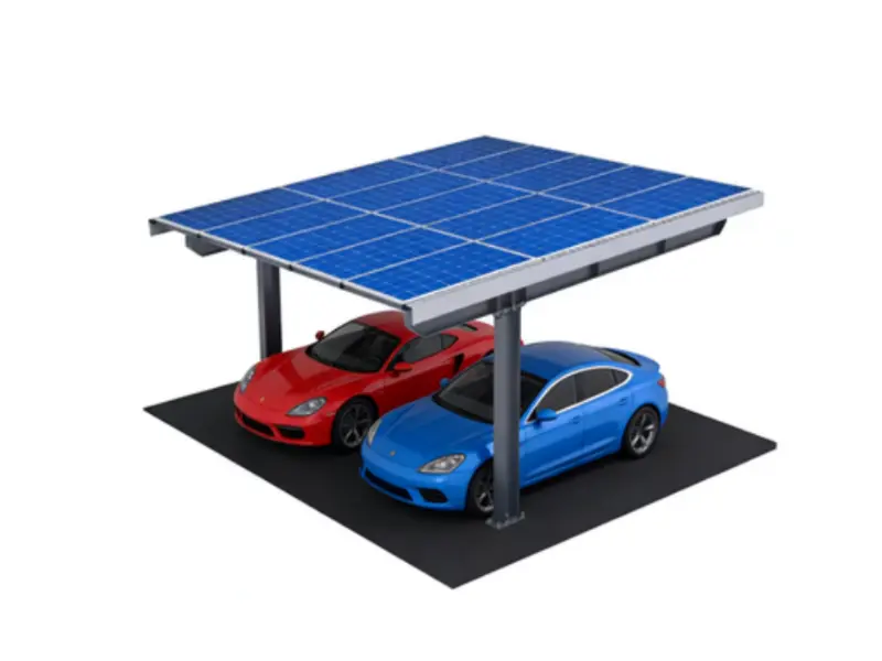Structures d'abris de voiture solaires en acier