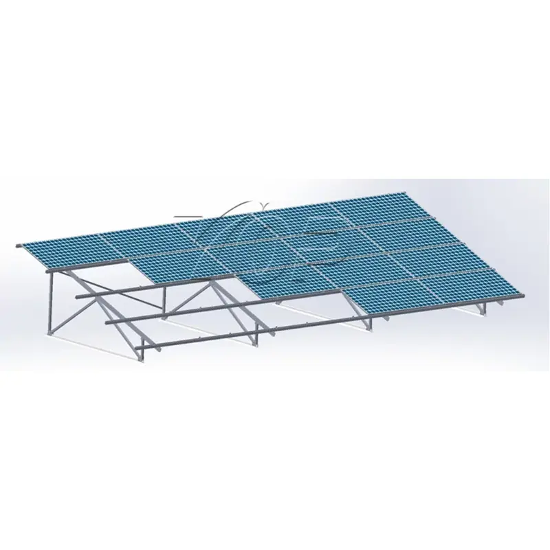 Système de montage solaire triangulaire pour toits métalliques