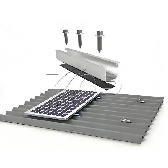 Système de montage solaire sur mini rail de style U
