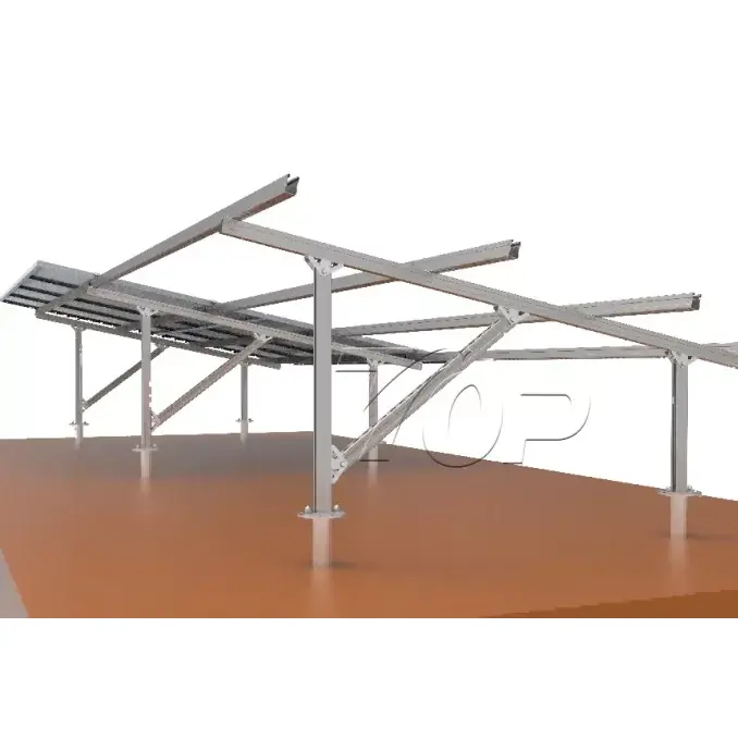 Structure de montage au sol en acier ZAM